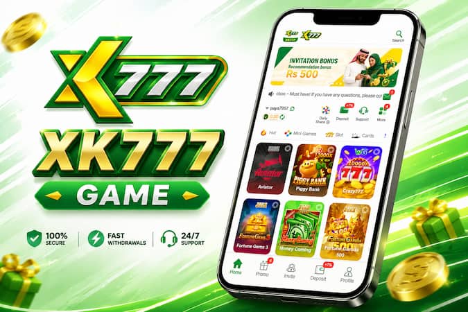 XK777 Game App Interface and Game Dashboard