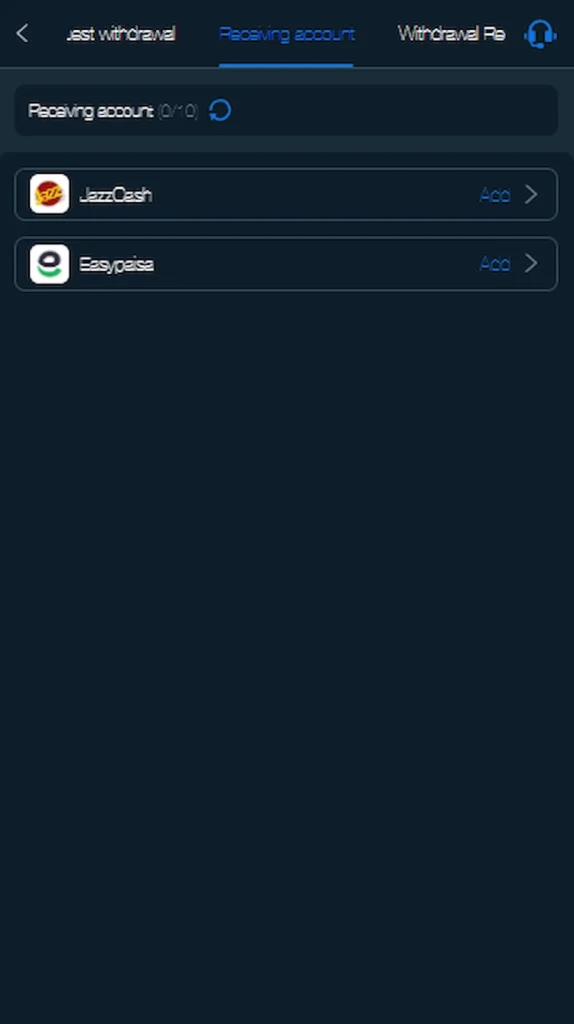 HE 786 Game Withdrawal Receiving Account Setup via JazzCash and Easypaisa