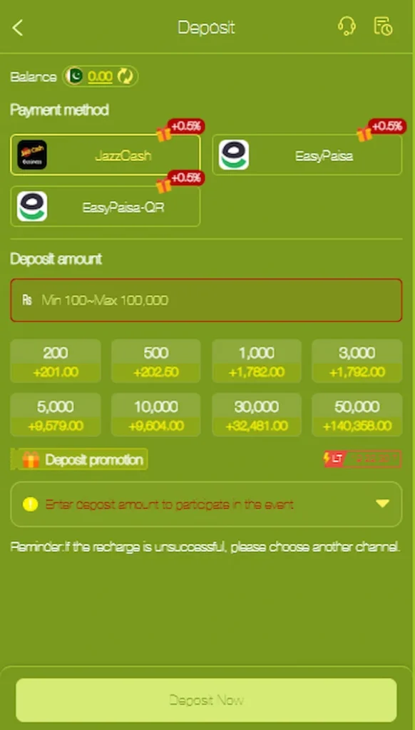MF777 Game Deposit Guide via JazzCash and Easypaisa